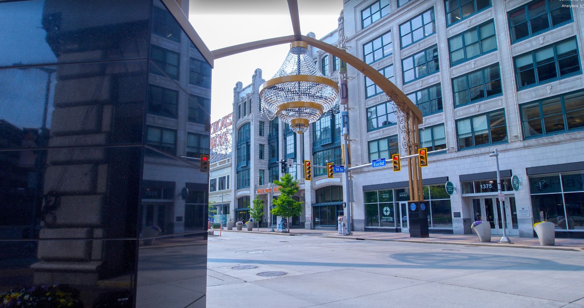 Downtown Cleveland chandelier