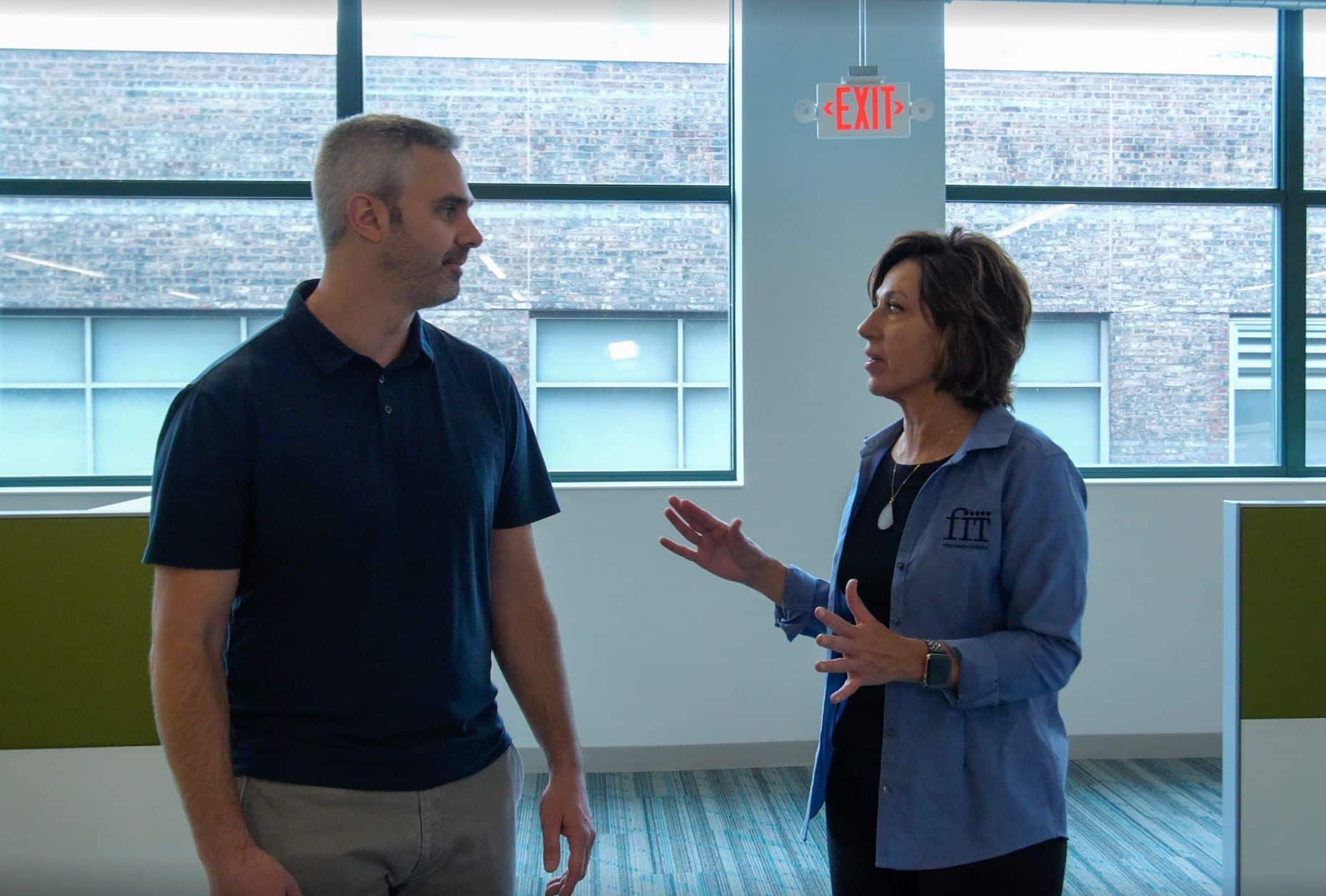 FIT team members having a discussion